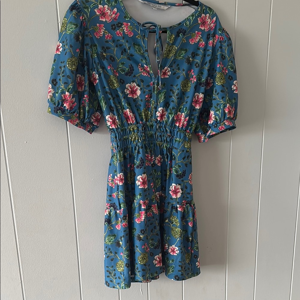 Floral Blue Dress
